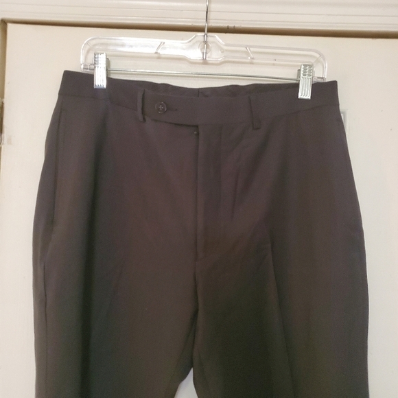 Calvin Klein Men's Black Dress Pants Slim Fit Dark Gray 32W 32L - Picture 3 of 5